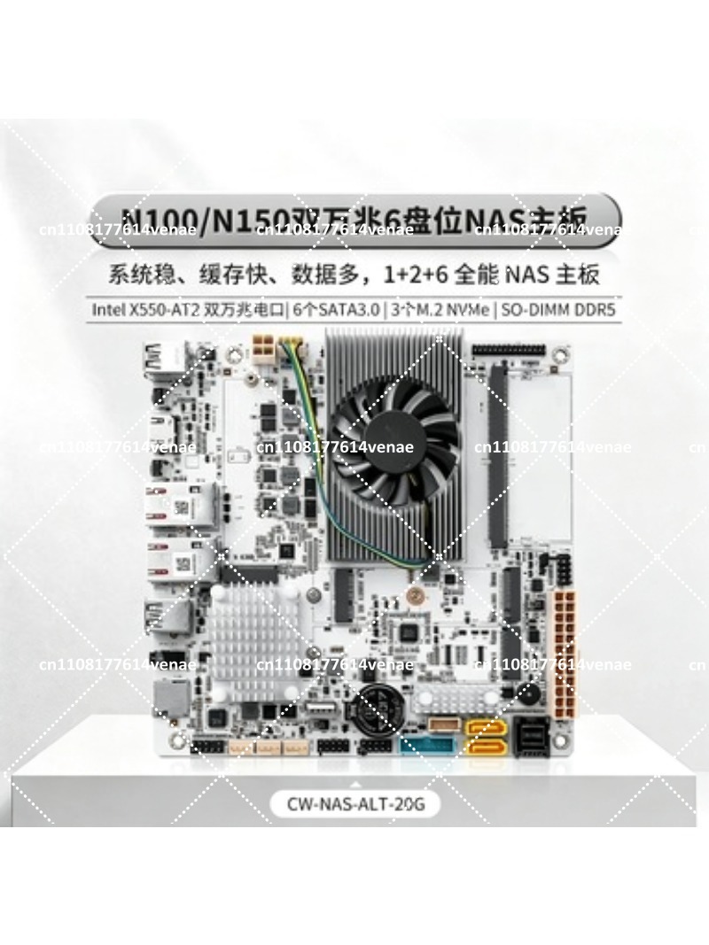 Nas Motherboard 8 Sata Mini Itx - Placa Base NAS de 8 Bahías