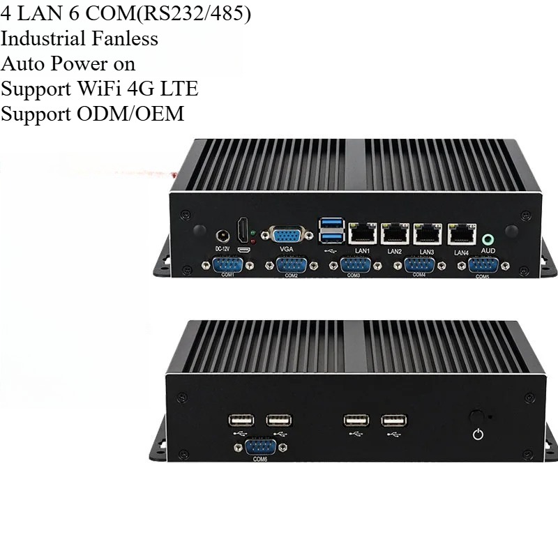 Fanless Industrial Pc Rs485 Core I7 - Mini PC Industrial sin Ventilador, Core