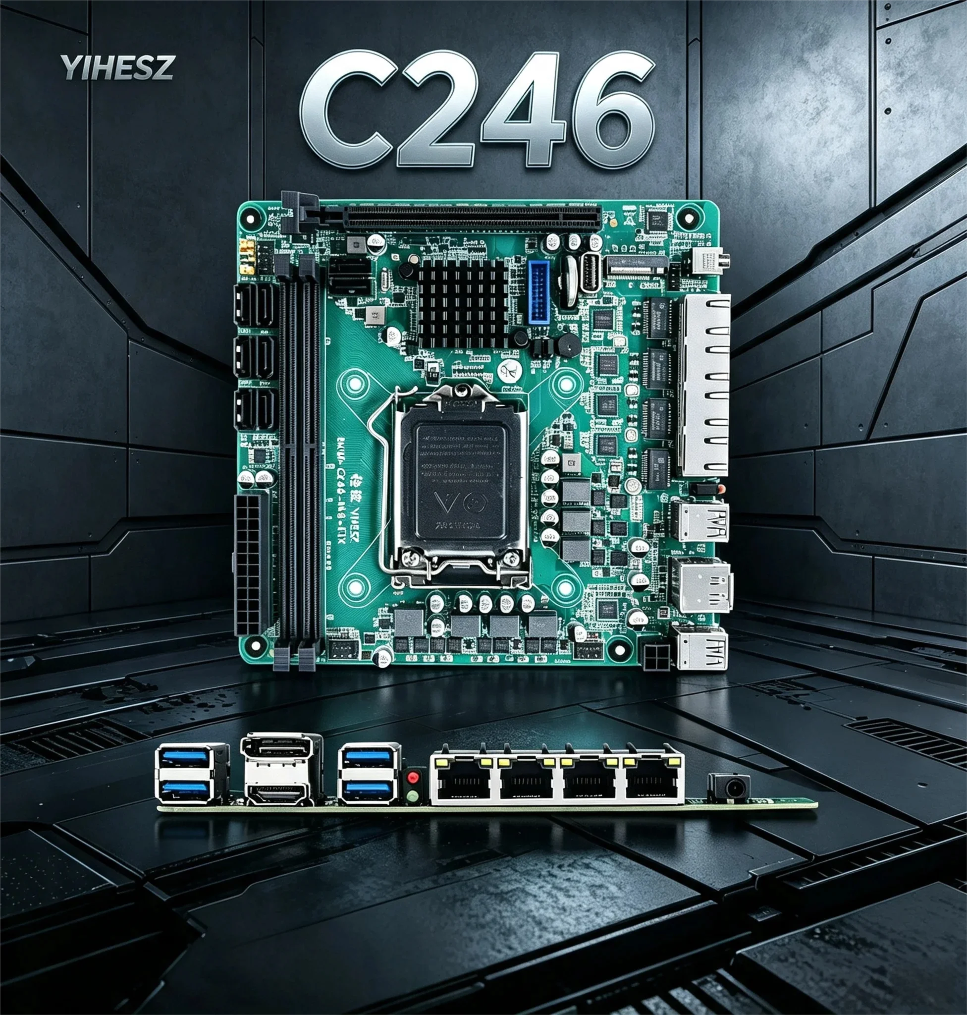 Placa Base C246 ITX NAS Compat - Nas Motherboard 8 Sata Mini Itx reseña y precio
