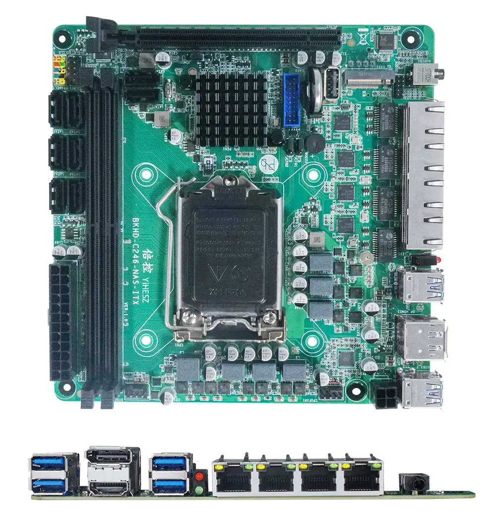 Placa Base C246 ITX NAS Compat - Nas Motherboard 8 Sata Mini Itx reseña y precio