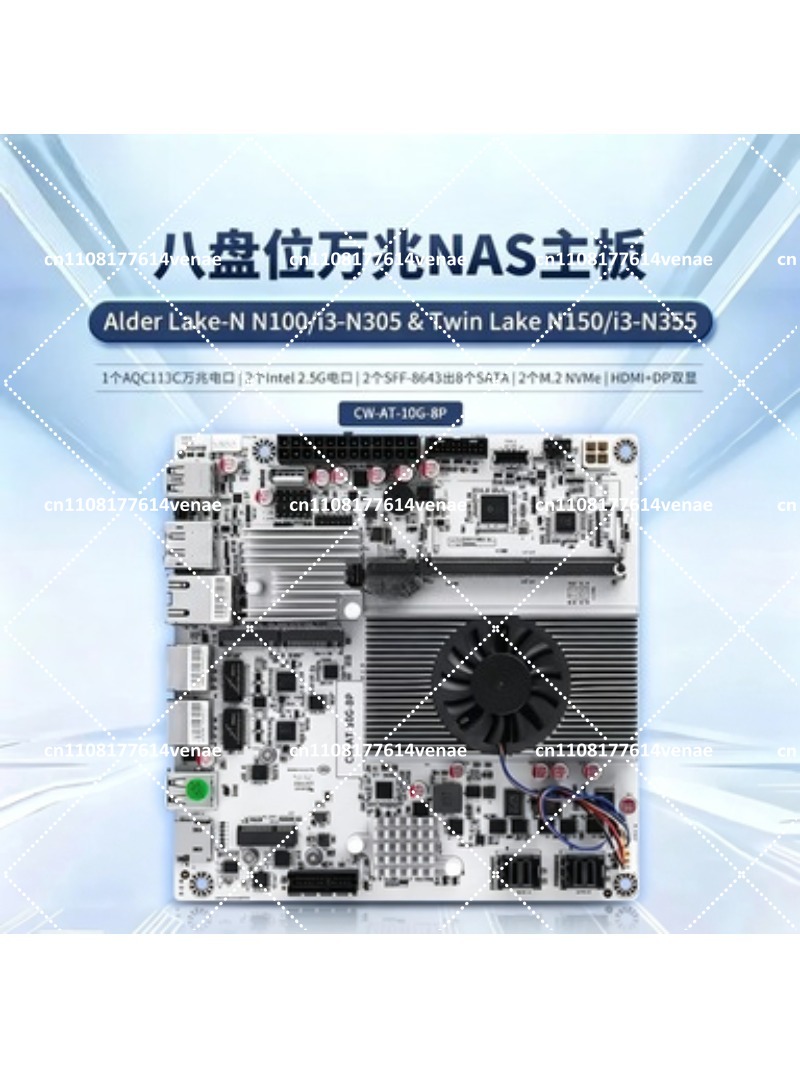 Placa Base NAS de 8 Bahías con - Nas Motherboard 8 Sata Mini Itx reseña y precio