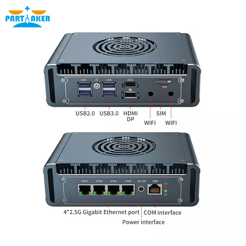 Mini PC sin ventilador Intel I - Pfsense Firewall Router 2.5G 4 I226 reseña y precio