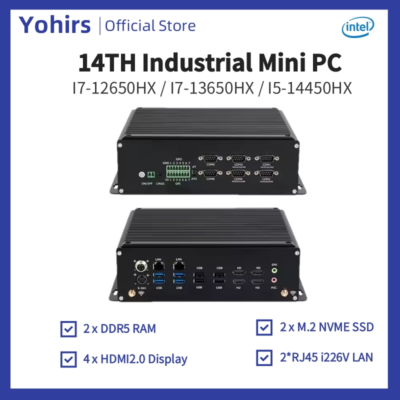 14th Mini Pc Industrial i5-144 - Fanless Industrial Pc Rs485 Core I7 reseña y precio