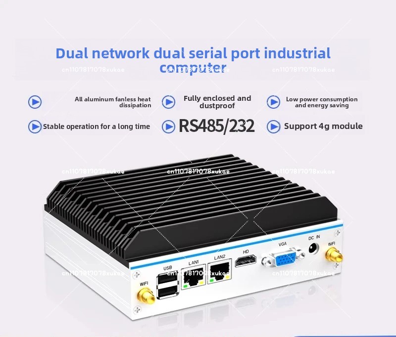 Mini PC industrial: Quad-Core  - Fanless Industrial Pc Rs485 Core I7 reseña y precio