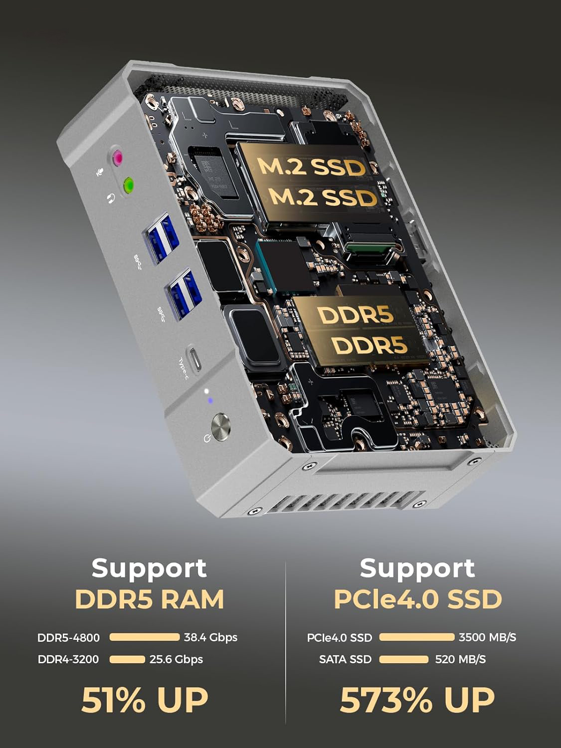 Yohirs 13th Gen i9 13900H i7 1 - Intel Core I9 13900H Mini Pc reseña y precio