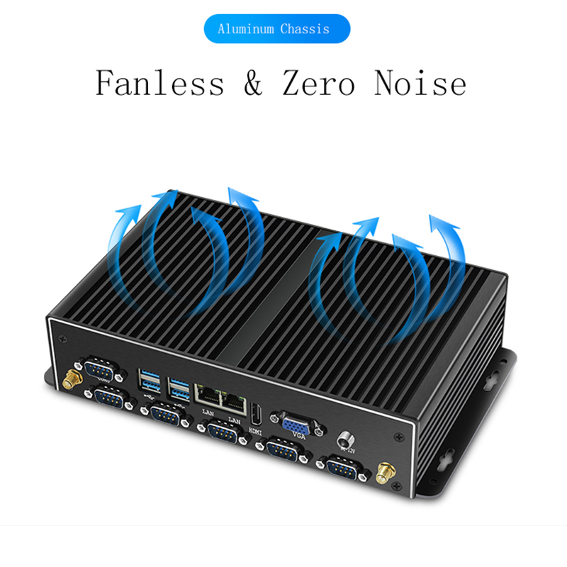 Mini PC Industrial sin ventila - Fanless Industrial Pc Rs485 Core I7 reseña y precio